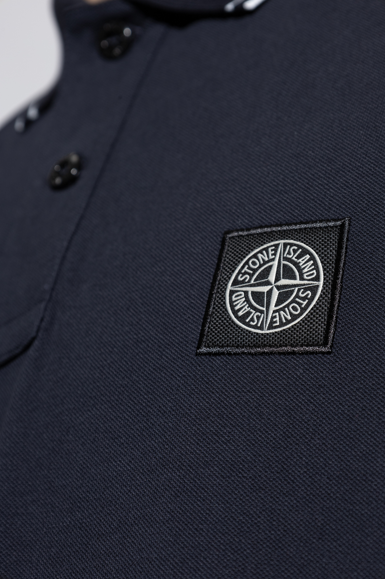 Navy blue Cotton polo Stone Island - Vitkac Canada